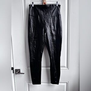 SPANX Black Dress Pants with Tapered Fit